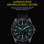Multifunctional Quartz Waterproof Luminous Men Leather Watch, OCHSTIN 7019G