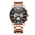 Multifunctional Quartz Waterproof Steel Strap Men Watch, OCHSTIN 7241