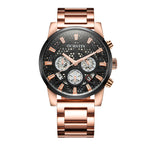 Multifunctional Quartz Waterproof Steel Strap Men Watch, OCHSTIN 7241