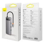 Baseus StarJoy Multifunctional 8-Port USB-C / Type-C HUB Adapter, WKWG080113