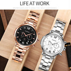 Men Fashion Steel Strap Multifunctional Quartz Watch, OCHSTIN 7243