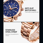 Fashion Steel Strap Multifunctional Quartz Men Watch, OCHSTIN 7245