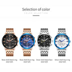 Fashion Steel Strap Multifunctional Quartz Men Watch, OCHSTIN 7248
