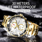 Fashion Steel Strap Multifunctional Quartz Men Watch, OCHSTIN 7250