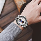 Fashion Steel Strap Multifunctional Quartz Men Watch, OCHSTIN 7250