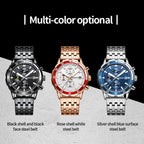 Fashion Steel Strap Multifunctional Quartz Men Watch, OCHSTIN 7252