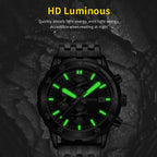 Fashion Steel Strap Multifunctional Quartz Men Watch, OCHSTIN 7252