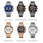 Fashion Steel Strap Multifunctional Quartz Men Watch, OCHSTIN 7254
