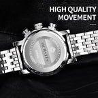 Fashion Steel Strap Multifunctional Quartz Men Watch, OCHSTIN 7254
