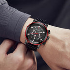 Fashion Steel Strap Multifunctional Quartz Men Watch, OCHSTIN 7254