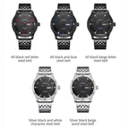 Fashion Steel Strap Day-date Quartz Men Watch, OCHSTIN 7255