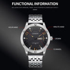 Fashion Steel Strap Day-date Quartz Men Watch, OCHSTIN 7255