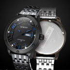 Fashion Steel Strap Day-date Quartz Men Watch, OCHSTIN 7255