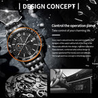 Fashion Steel Strap Multifunctional Quartz Men Watch, OCHSTIN 7257