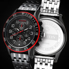 Fashion Steel Strap Multifunctional Quartz Men Watch, OCHSTIN 7258
