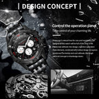 Fashion Steel Strap Multifunctional Quartz Men Watch, OCHSTIN 7260
