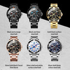 Fashion Steel Strap Multifunctional Quartz Men Watch, OCHSTIN 7263