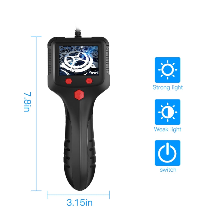 P100 2.4 inch HD Handheld Endoscope with LCD Screen, 8mm 2m, 5.5mm 2m, 8mm Side 2m, 8mm 5m, 5.5mm 5m, 8mm Side 5m, 8mm 10m, 5.5mm 10m, 8mm Side 10m, 8mm 15m, 5.5mm 15m, 8mm Side 15m, 8mm 20m, 5.5mm 20m, 8mm Side 20m, 8mm 30m, 5.5mm 30m, 8mm Side 30m   ...