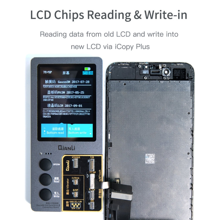 For iPhone 6 - 13 Pro Max Qianli iCopy Plus 2.2 Repair Detection Programmer, Battery Module