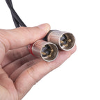 TC227YXK402-03 3.5mm Female to Dual XLR 3pin Male Audio Cable, Length: 30cm, 3.5mm F to 2 x XLR M