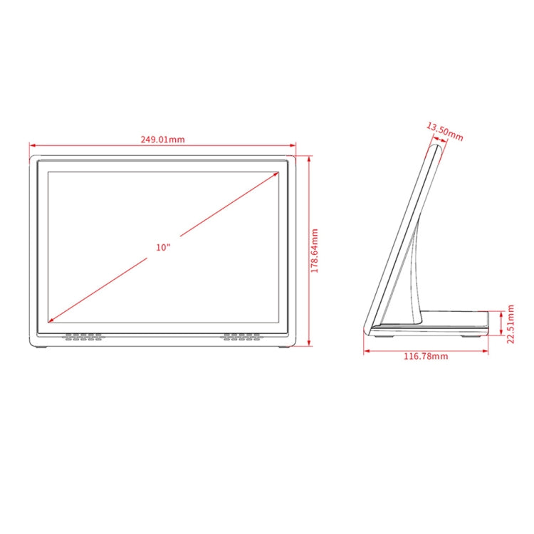 HSD1007A 10.1 inch Touch Screen All in One PC, RK3128 1GB+16GB Android 6.0, RK3128 1GB+16GB AU Plug, RK3128 1GB+16GB EU Plug, RK3128 1GB+16GB UK Plug, RK3128 1GB+16GB US Plug