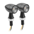 For Kawasaki / Suzuki / Yamaha / Honda T-S002 1 Pair Motorcycle LED Mini Turn Signal Metal Retro Signal Light, For Kawasaki / Suzuki / Yamaha / Honda