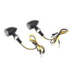 For Kawasaki / Suzuki / Yamaha / Honda T-S002 1 Pair Motorcycle LED Mini Turn Signal Metal Retro Signal Light, For Kawasaki / Suzuki / Yamaha / Honda