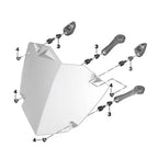 For BMW R1200GS R1250GS ADV MO-WS004 Motorcycle Headlight Protection Cover, For BMW R1200GS R1250GS ADV