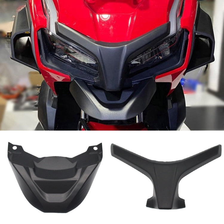 For Honda ADV150 2019-2020 Motorcycle Modification Headlight Trim Cover, Headlight Trim Cover(Black), Headlight Trim Cover(Carbon Fiber)