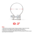 Car Turbo Exhaust Downpipe O-Band Clamp Stainless Steel 304 Flange Clamp, 2 inch O-Band Clamp, 2.25 inch O-Band Clamp, 2.5 inch O-Band Clamp, 2.75 inch O-Band Clamp, 3 inch O-Band Clamp
