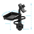 Car Drink Water Cup Mobile Phone Holder 360 Degree Rotating Dinner Plate, B06 (Grey), B06 (Green), B10 (Grey), B10 (Green)