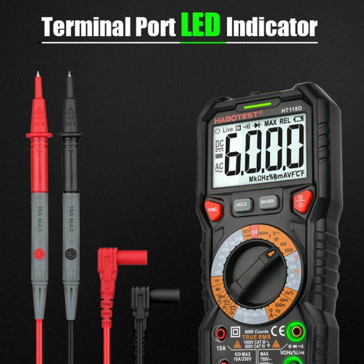 HABOTEST HT118C Handheld High-precision Manual Digital Multimeter, HT118C