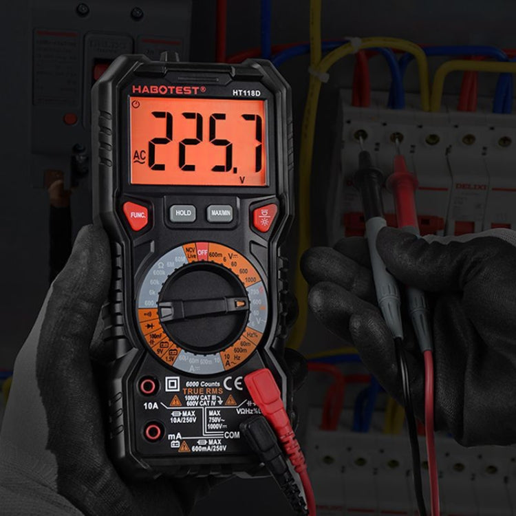 HABOTEST HT118C Handheld High-precision Manual Digital Multimeter, HT118C