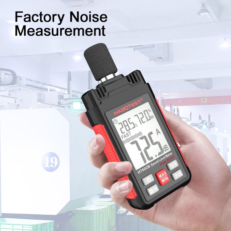HABOTEST HT602B Multifunctional Digital Display Noise Decibel Tester, HT602B