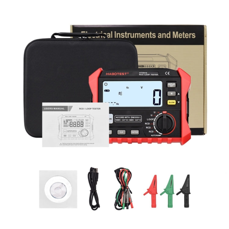 HABOTEST HT5910 Leakage Switch & Loop Resistance Tester, HT5910