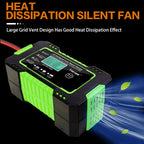 Motorcycle / Car Battery Smart Charger with LCD Creen, UK Plug, US Plug, AU Plug, EU Plug, JP Plug