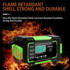 Motorcycle / Car Battery Smart Charger with LCD Creen, UK Plug, US Plug, AU Plug, EU Plug, JP Plug