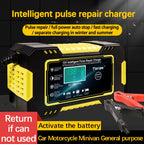 Motorcycle / Car Battery Smart Charger with LCD Creen, UK Plug, US Plug, AU Plug, EU Plug