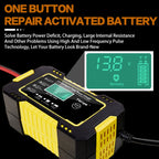 Motorcycle / Car Battery Smart Charger with LCD Creen, UK Plug, US Plug, AU Plug, EU Plug