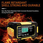Motorcycle / Car Battery Smart Charger with LCD Creen, UK Plug, US Plug, AU Plug, EU Plug