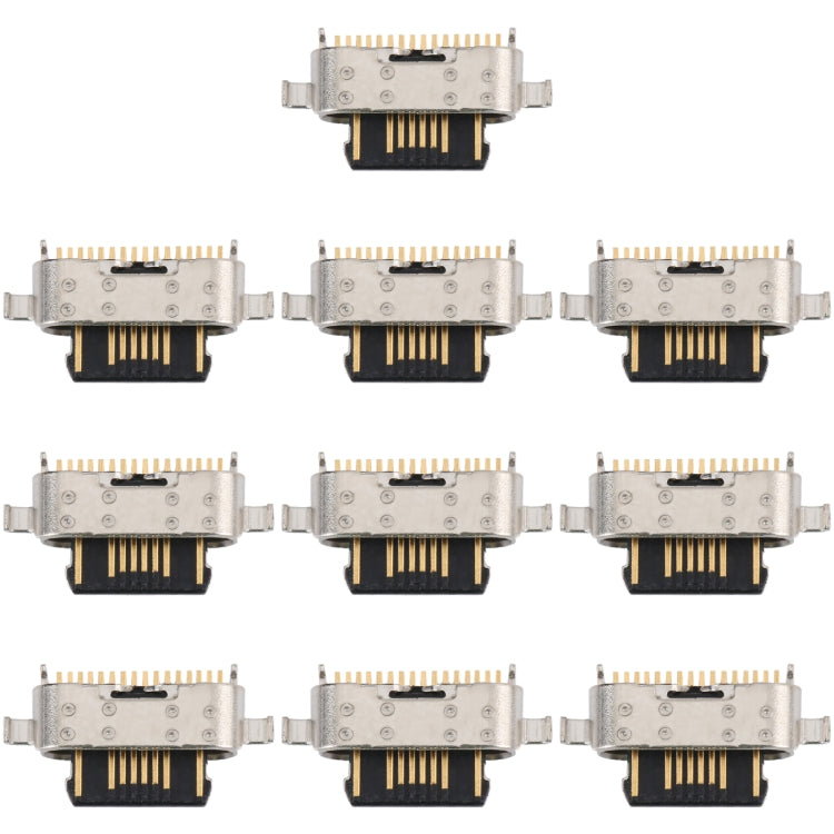 10pcs Charging Port Connector, For Motorola One Fusion+, For Motorola One Fusion, For Motorola One Zoom, For Motorola One Hyper, For Motorola One, For Motorola Moto G50, For Motorola Moto G100 /Edge S, For Motorola Moto G10 / G20 / G30 / G10 Power
