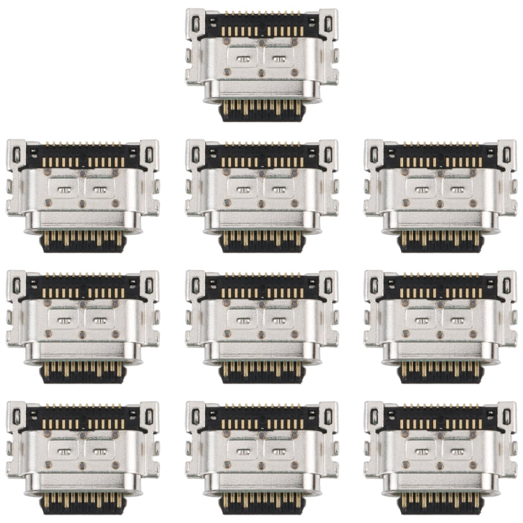 10pcs Charging Port Connector, For Motorola One Fusion+, For Motorola One Fusion, For Motorola One Zoom, For Motorola One Hyper, For Motorola One, For Motorola Moto G50, For Motorola Moto G100 /Edge S, For Motorola Moto G10 / G20 / G30 / G10 Power