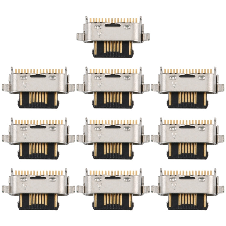 10pcs Charging Port Connector, For Motorola One Fusion+, For Motorola One Fusion, For Motorola One Zoom, For Motorola One Hyper, For Motorola One, For Motorola Moto G50, For Motorola Moto G100 /Edge S, For Motorola Moto G10 / G20 / G30 / G10 Power
