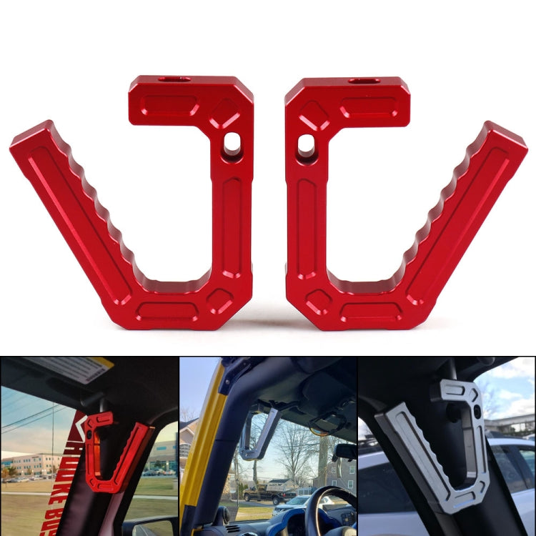 For Jeep Wrangler JK 2007-2018 Car Modification Aluminum Interior Handle, For Jeep Wrangler JK 2007-2018 (Red), For Jeep Wrangler JK 2007-2018 (Blue), For Jeep Wrangler JK 2007-2018 (Silver), For Jeep Wrangler JK 2007-2018 (Black)
