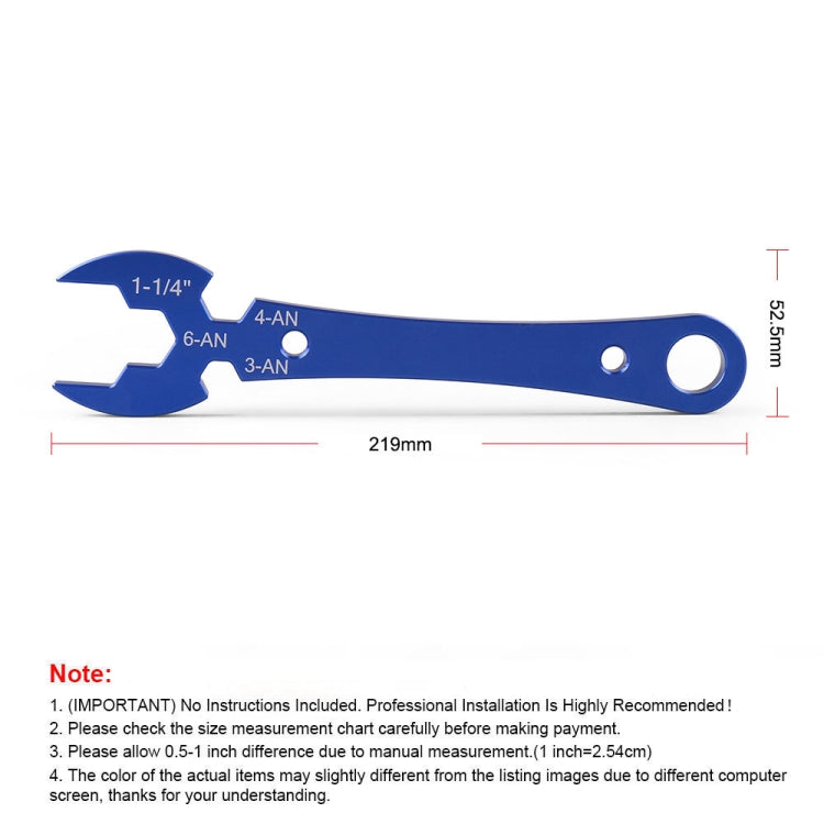 AN3 AN4 AN6 1-1/4 inch Car Modification Oil Cooling Joint Wrench, BX102418