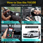 KINGBOLEN YA100 OBD2 Car Engine Fault Diagnosis Tool, YA100