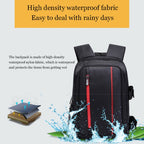 Outdoor Camera Backpack Waterproof Photography Camera Shoulders Bag, 45x32x18cm, 33.5x25.5x15.5cm