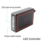 4 in 1 Car 12LEDs Grille Flash Lights Warning Lights with Wireless Remote Control, Red, Red White, Red Blue, Yellow, Yellow White, Blue, Blue White, White