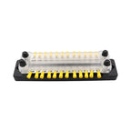 CP-3025 150A 12-48V RV Yacht Double-row 12-way Busbar with 28pcs Terminals, CP-3025