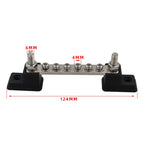 CP-3050 150A 12-48V RV Yacht 6-way Busbar with 8pcs Terminals, CP-3050